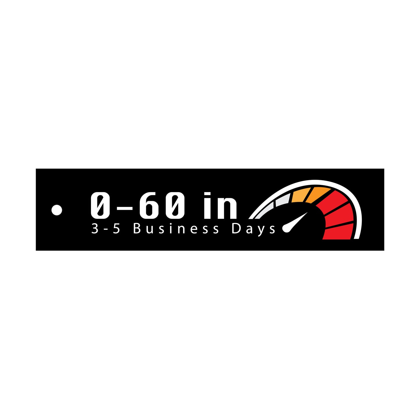 "0-60 Time Trials" Flight Tag