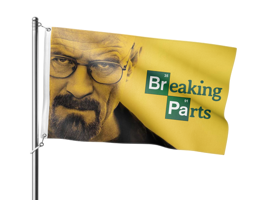 "Breaking Parts" Full-Sized Flag