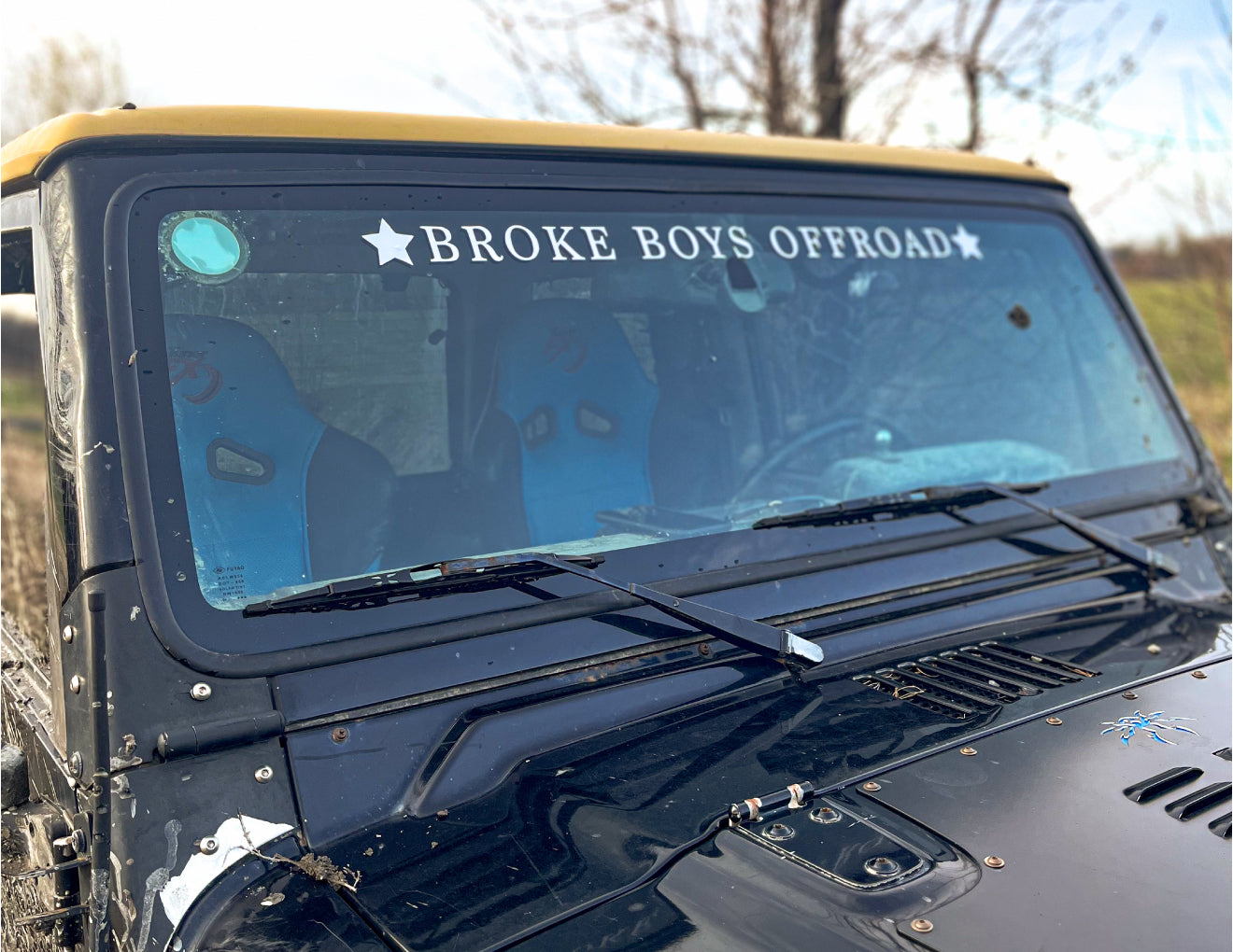 Broke Boys Offroad Windshield Banner (3ft)