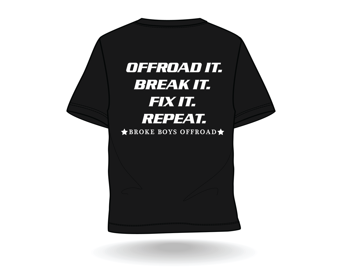 Broke Boys Trail Tee - Classic White