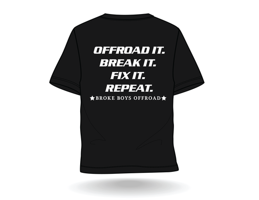 Broke Boys Trail Tee - Classic White