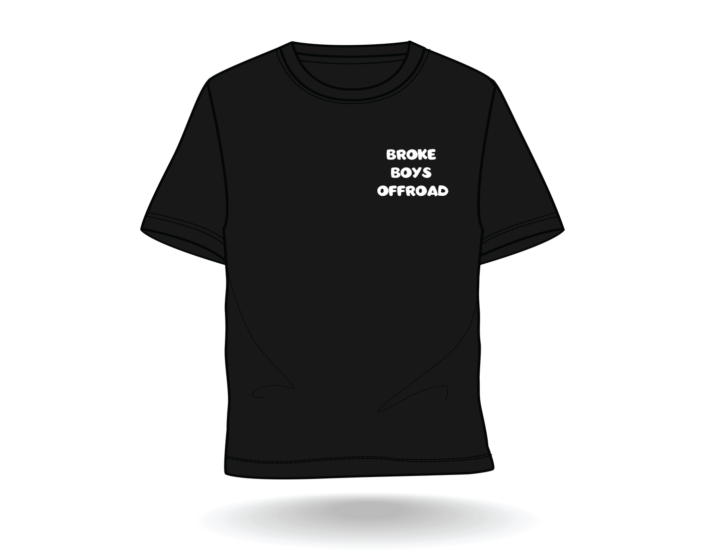 Broke Boys Trail Tee - Classic White