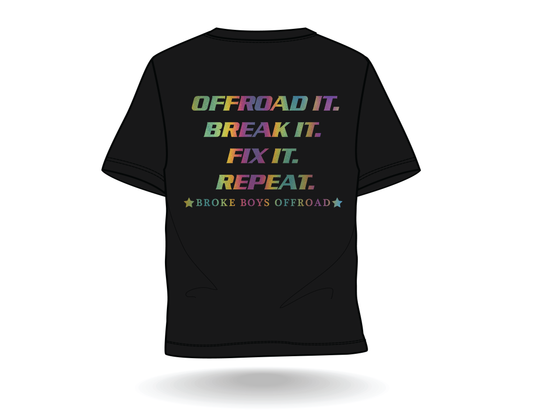 Broke Boys Trail Tee - Reflective Oil Slick Edition
