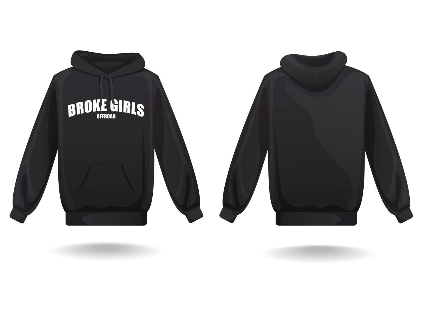 Broke Girls Arc Logo Hoodie