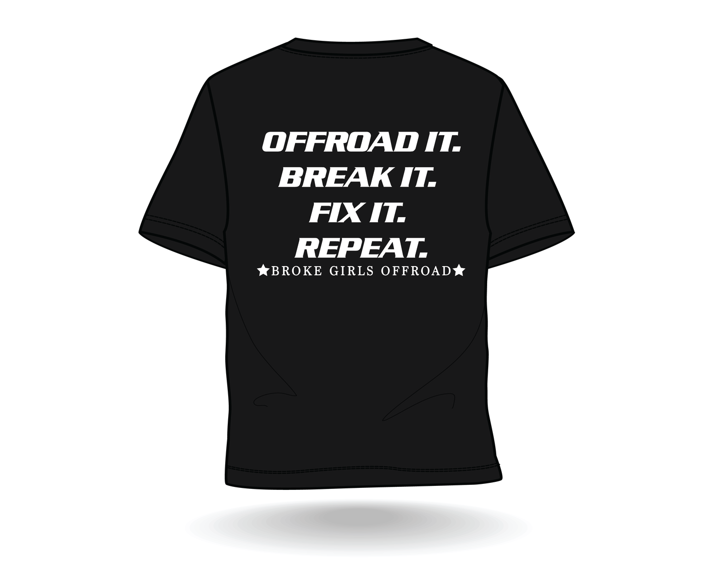 Broke Girls Trail Tee - Classic White