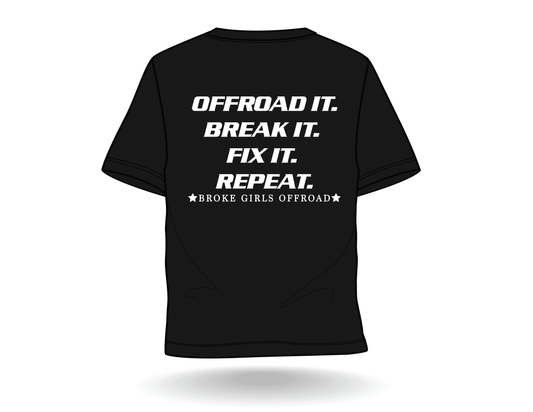 Broke Girls Trail Tee - Classic White
