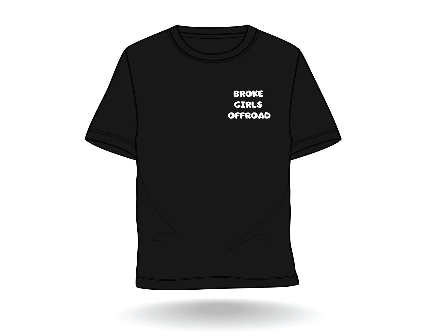 Broke Girls Trail Tee - Classic White