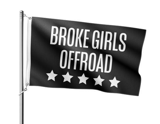 Broke Girls Wanted Logo Full-Sized Flag