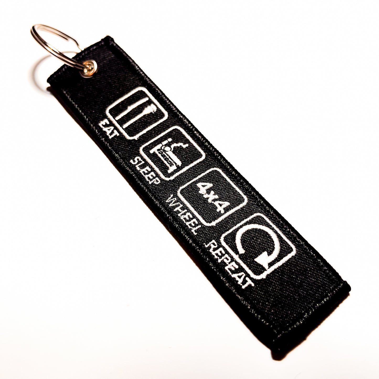 "Eat, Sleep, Wheel" Flight Tag