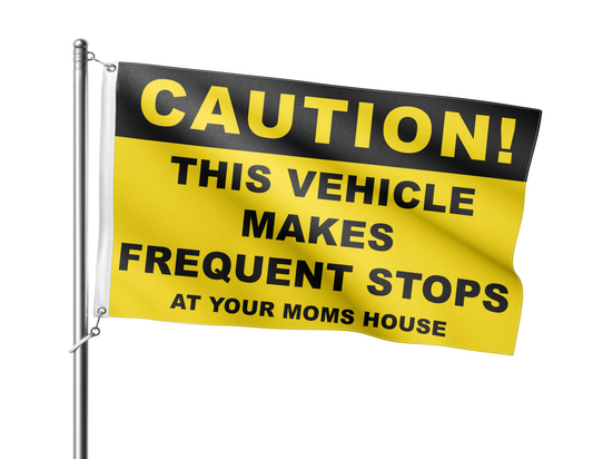 "Frequent Stops" Full-Sized Flag