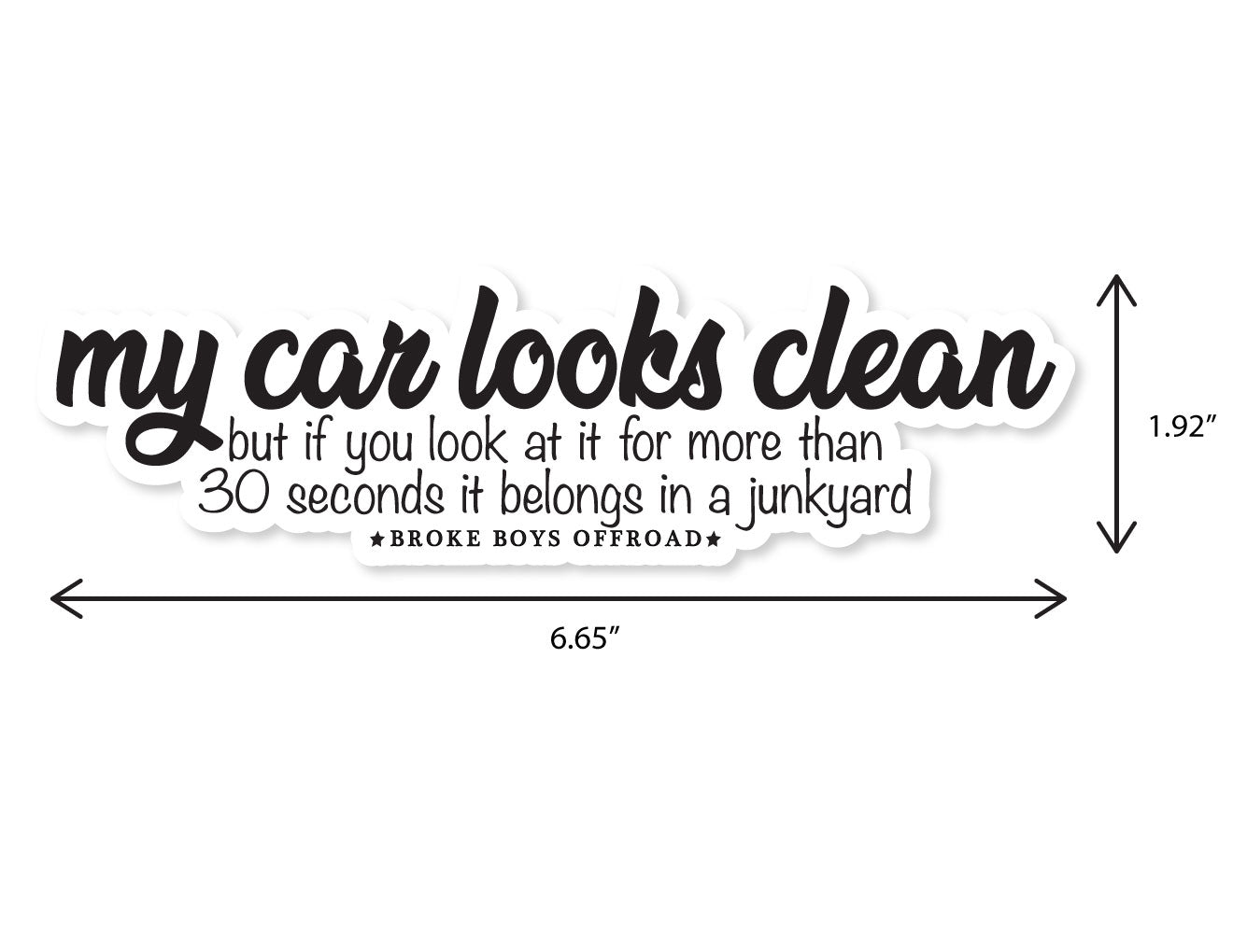 "Good From a Far" Sticker
