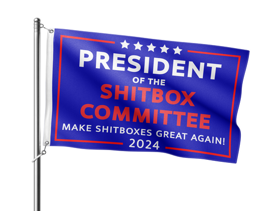 "Shitbox Committee" Full-Sized Flag