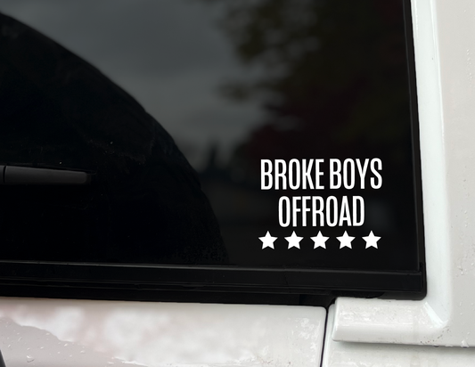 Broke Boys Wanted Logo Vinyl Decal