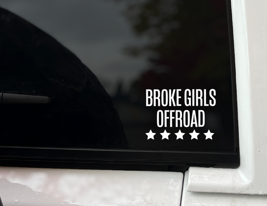 Broke Girls Wanted Logo Vinyl Decal