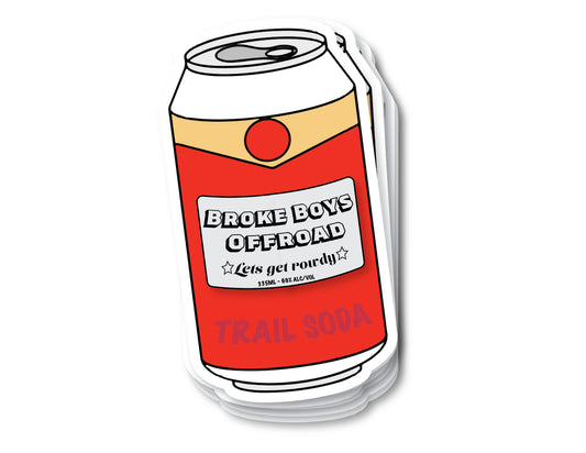 "Trail Soda" Sticker