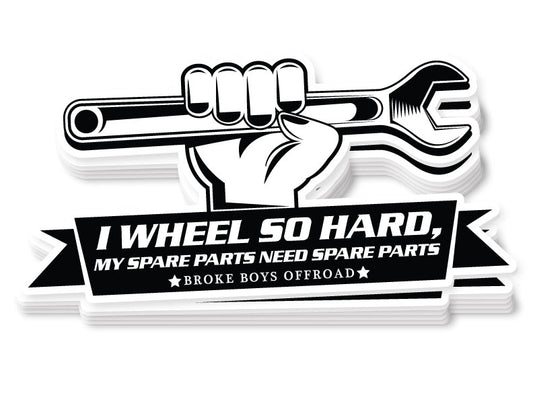 "My Spare Parts Need Spare Parts" Sticker