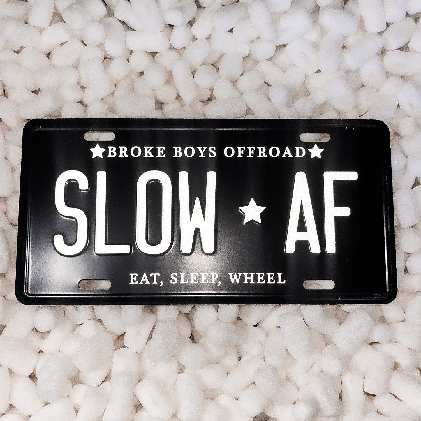 "SLOW AF" Vanity Plate V2