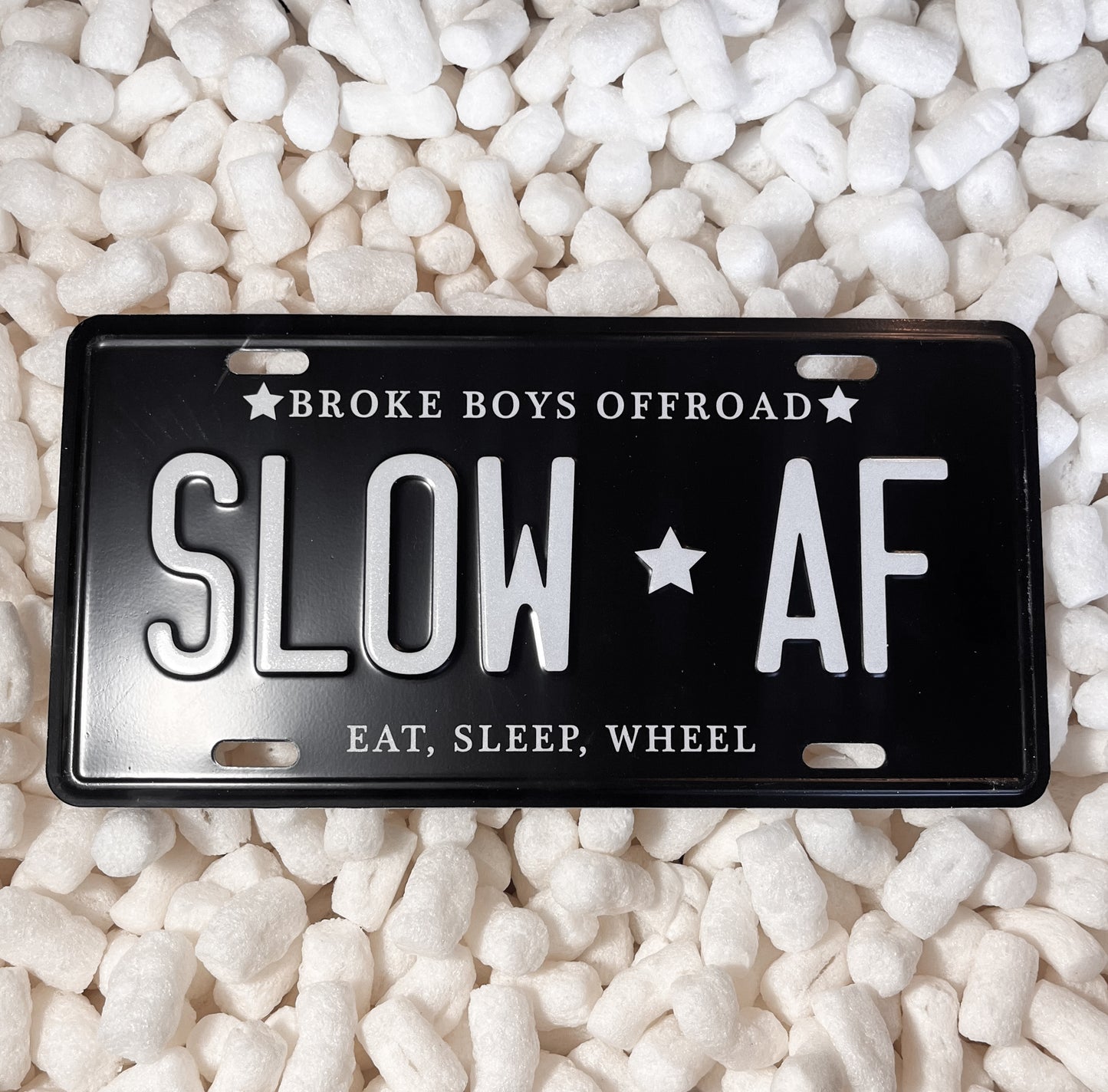 "SLOW AF" Vanity Plate V2