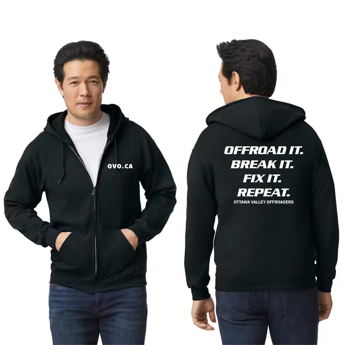 Break, Fix, Repeat Zip Up Hoodie