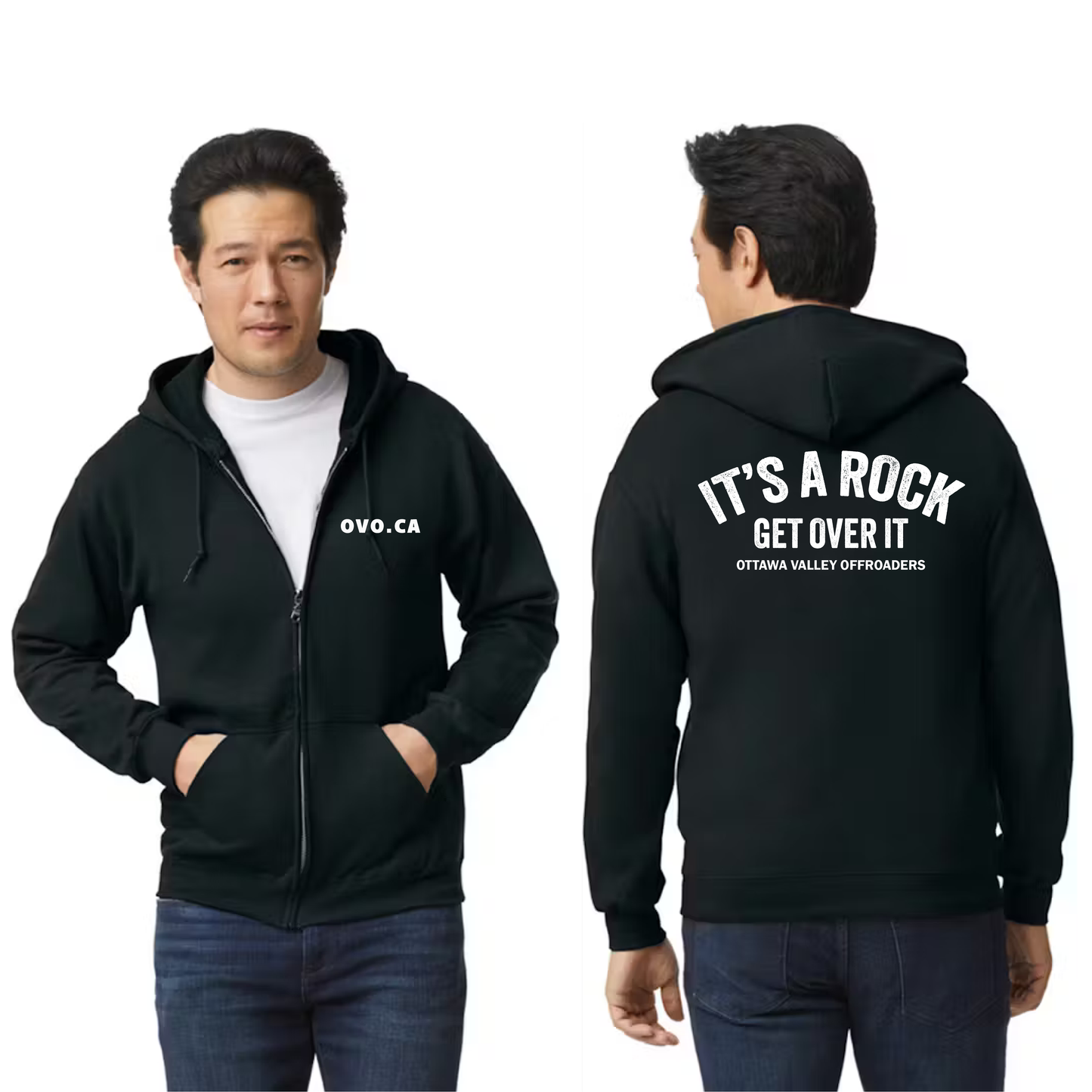 Get Over It Zip Up Hoodie
