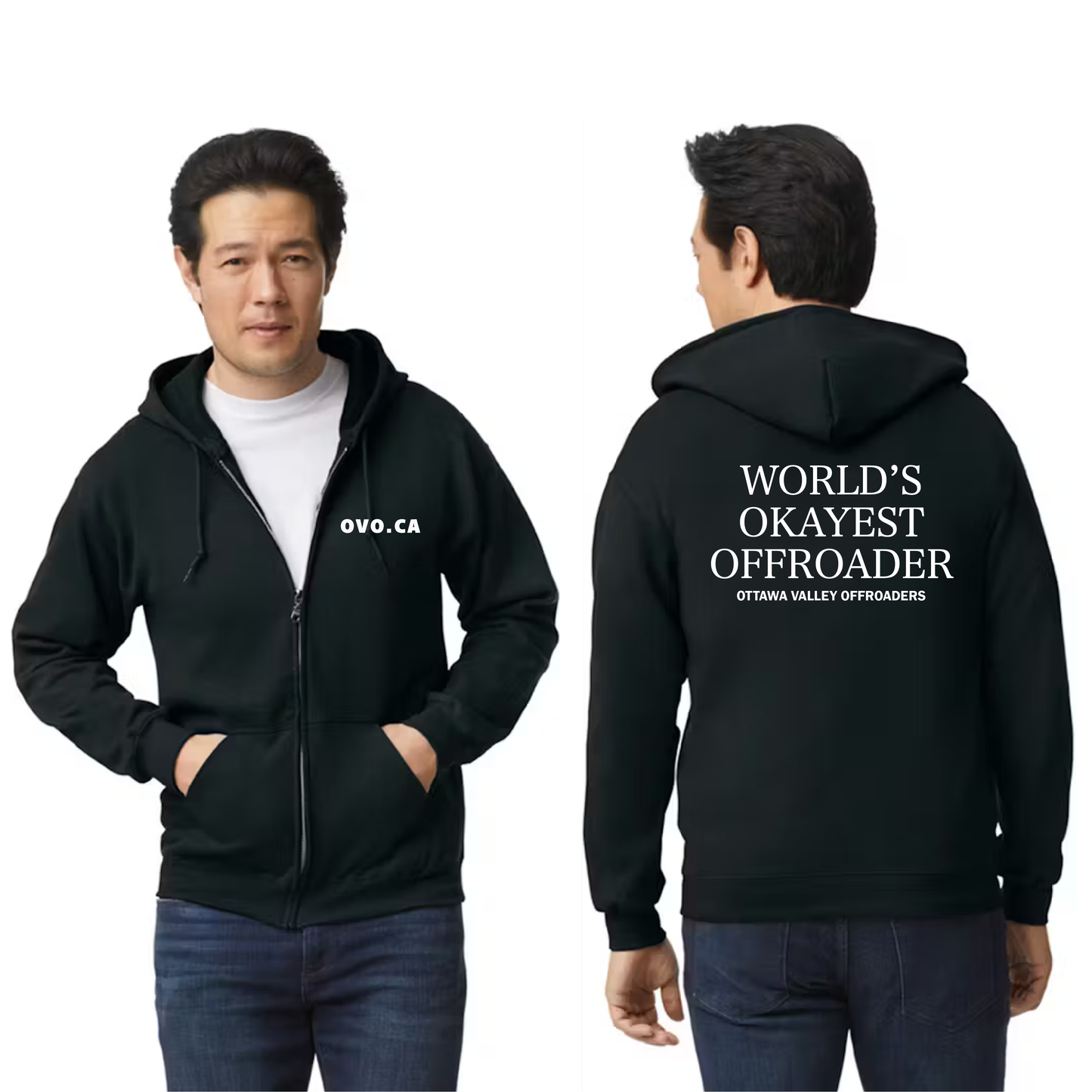 World's Okayest Offroader Zip Up Hoodie