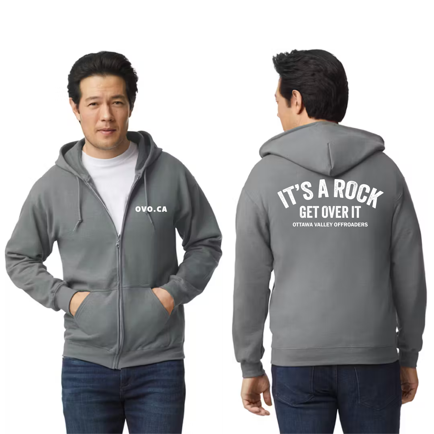 Get Over It Zip Up Hoodie
