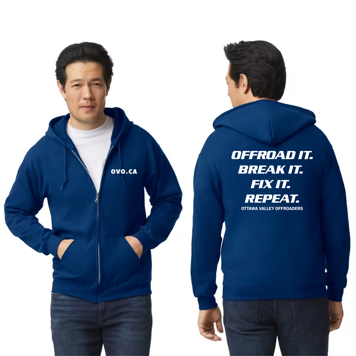 Break, Fix, Repeat Zip Up Hoodie