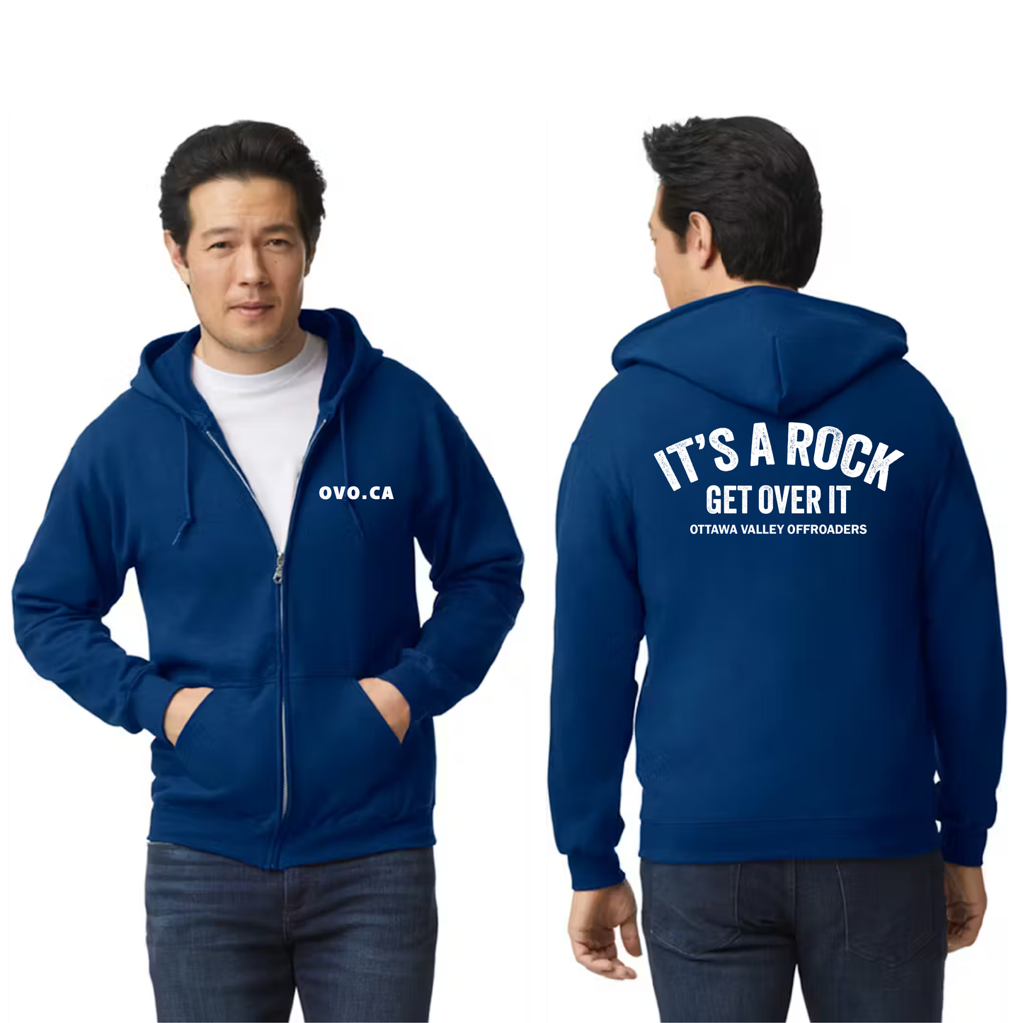 Get Over It Zip Up Hoodie