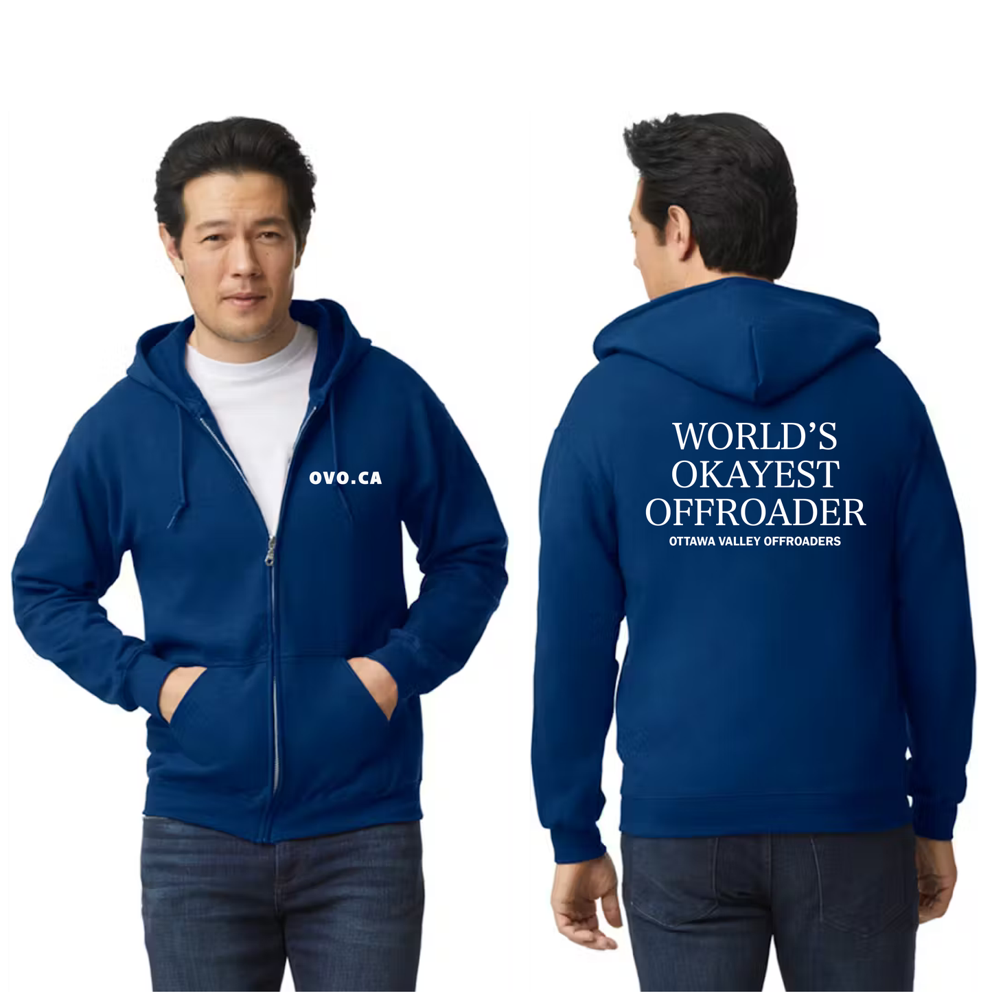 World's Okayest Offroader Zip Up Hoodie