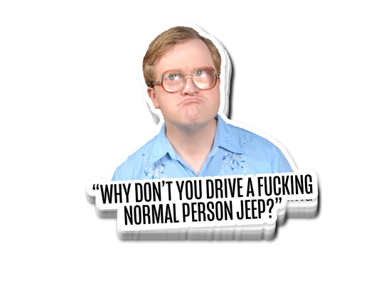 "Normal Person Jeep?" Sticker